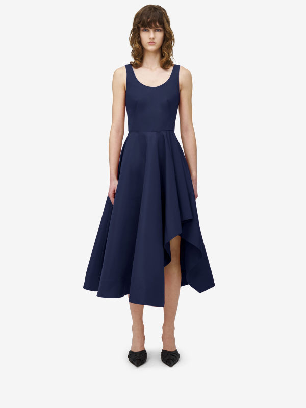 ALEXANDER MCQUEEN - Asymmetric Drape Dress - Item 830101QEACM6615